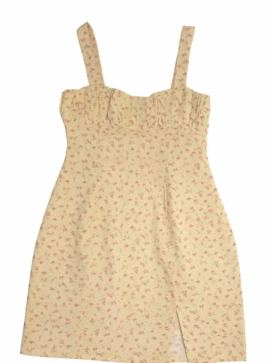 Princess Polly Cream Floral Square-Neck Mini Dress - Picture 3 of 4